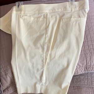 Pale yellow shorts
